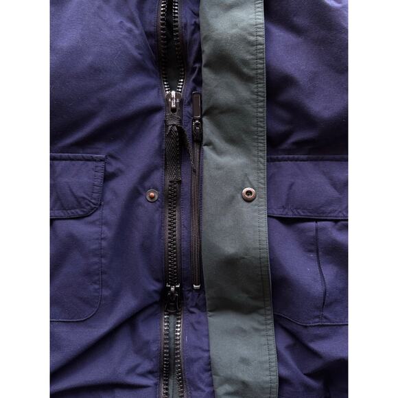 VTG 80s/90s Eddie Bauer Goose Down Ridgeline Gore-Tex Winter Hooded Jacket Large - Picture 9 of 10